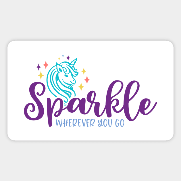 Sparkle Wherever You Go Magnet by StarsDesigns